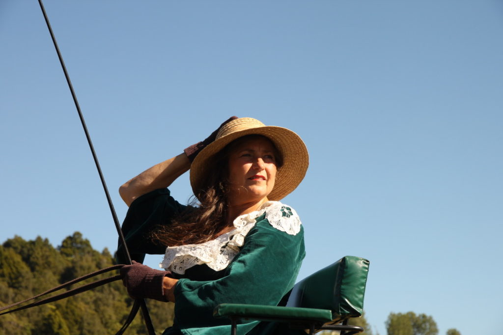 Lizzi in her carriage